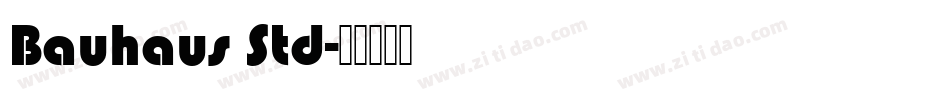 Bauhaus Std字体转换